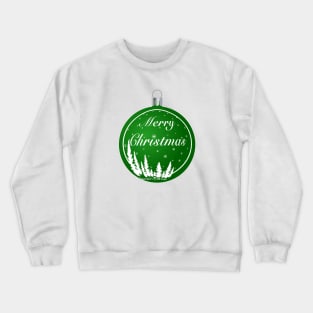 Green Christmas Ornaments matching Crewneck Sweatshirt